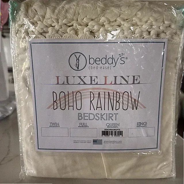 Beddys Luxe Line Boho Rainbow queen BEDSKIRT