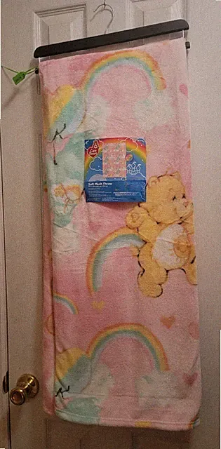 Care Bears Super Soft Plush Throw Blanket 50 X 70” pastel colors Brand New