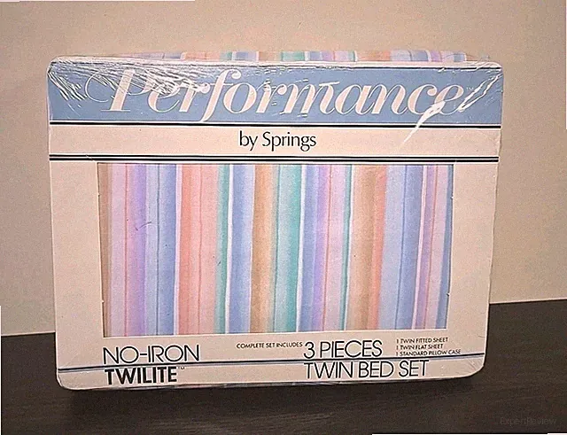 Performance by Springs Twilite 3 piece Twin Bed Sheet Set Vintage Rainbow Pastel