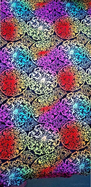 Ultrasoft Micro Fleece Throw Blanket Lightweight Rainbow Neon Colors 50 X 60