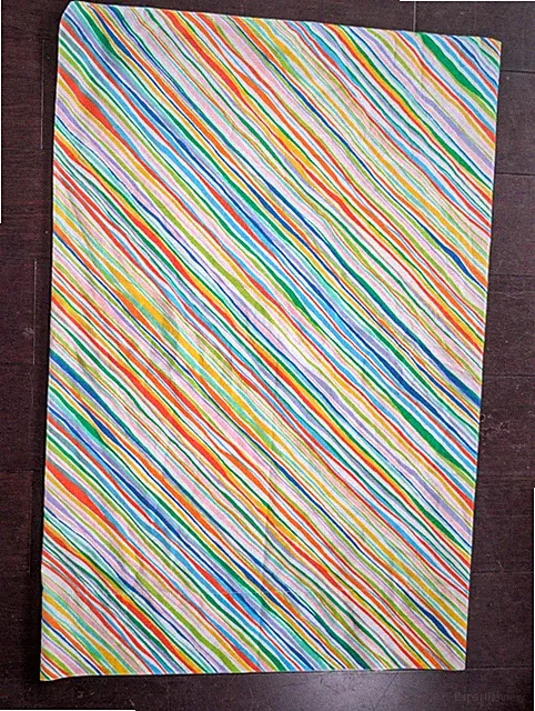 VINTAGE RAINBOW MARTEX STANDARD PILLOWCASE